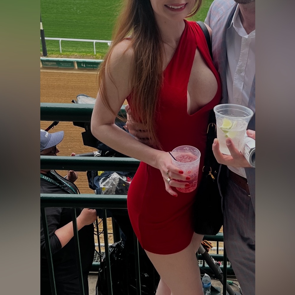 Red Mini Cut Out Dress!